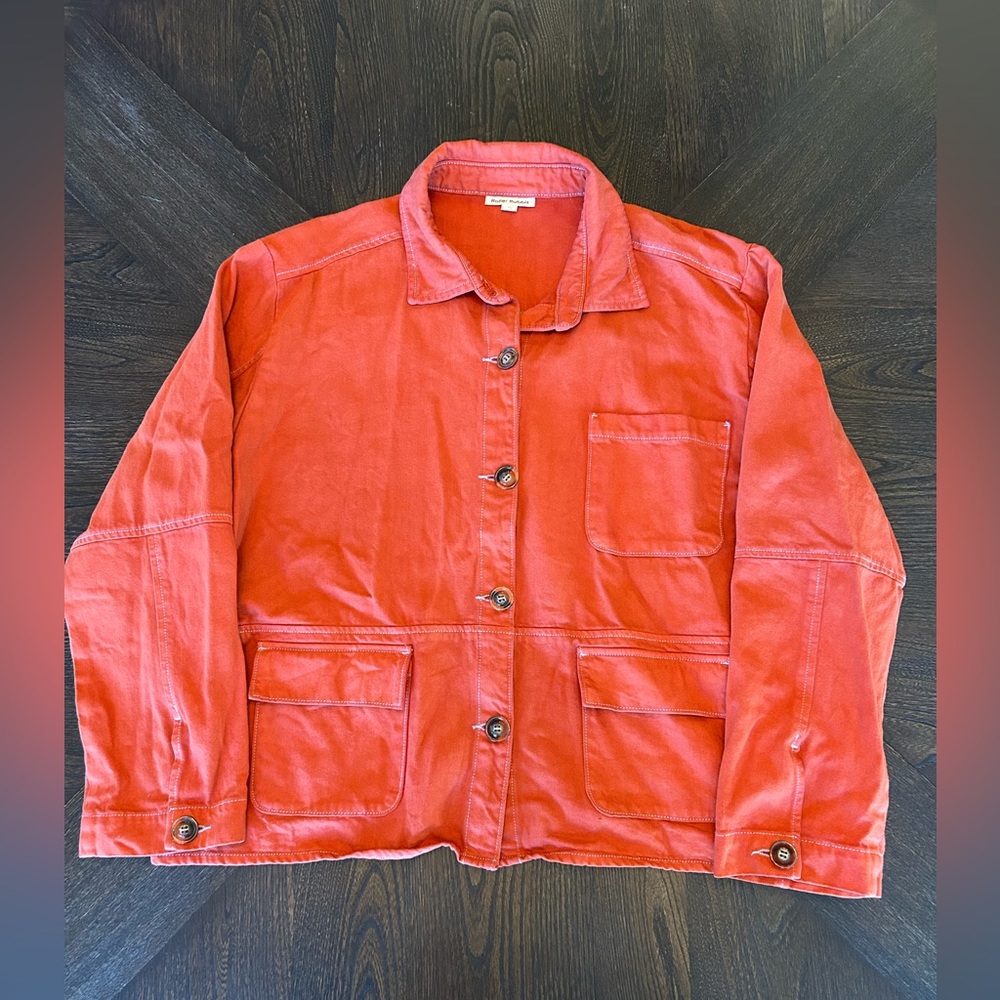 Roller Rabbit Adara Collared Utility Jacket In Te… - image 2